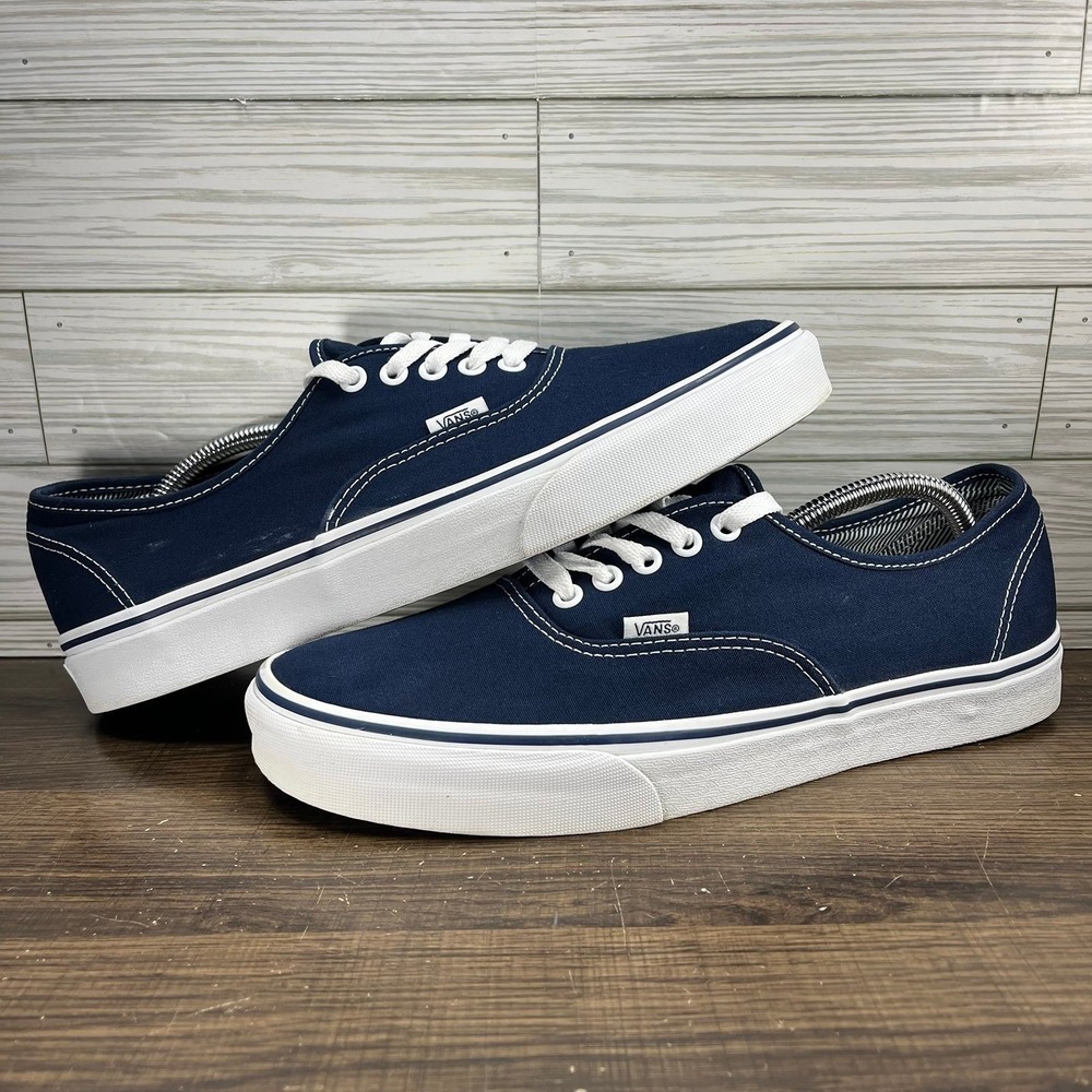 Vans Authentic Blue Shoes - M 11.5 - W 13 - Picture 3 of 9